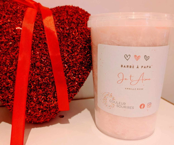 Barbe à papa - Vanille Rose